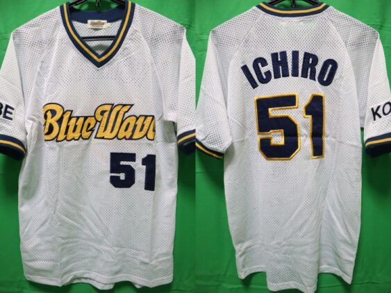 1991-2000 Orix Bluewave Jersey Home Ichiro #51