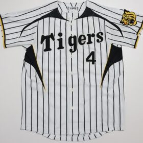 2012-2014 Hanshin Tigers Replica Jersey Home Uemoto #4 - Image 3