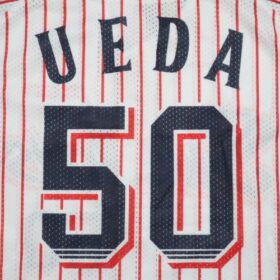 2013-2015 Tokyo Yakult Swallows Replica Jersey Home Ueda #50 - Image 9