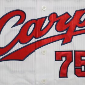 2013-2017 Hiroshima Toyo Carp Replica Jersey Home T.Ishii #75 - Image 5