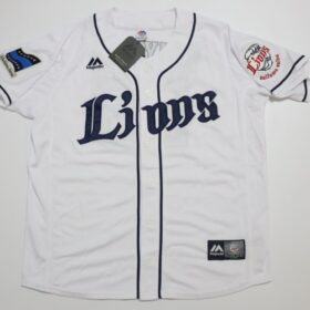 2016-2018 Saitama Seibu Lions Replica Jersey Home Akiyama #55 - Image 2