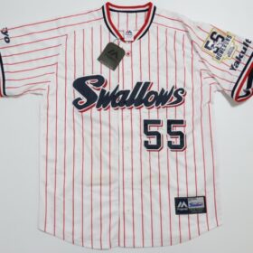 2022 Tokyo Yakult Swallows Replica Jersey Home Murakami #55 with 56th Home Run Commemorative Design - Image 2