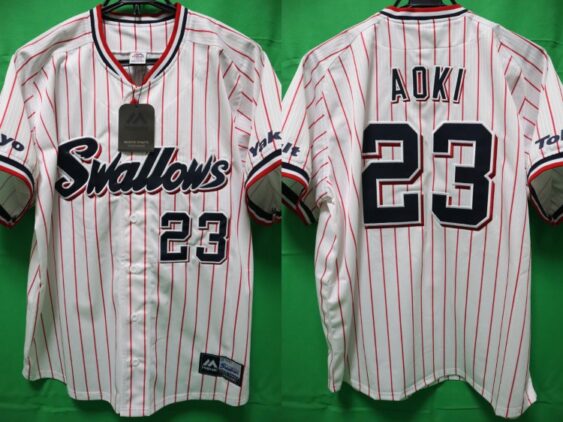 2020-2023 Tokyo Yakult Swallows Jersey Home Aoki #23