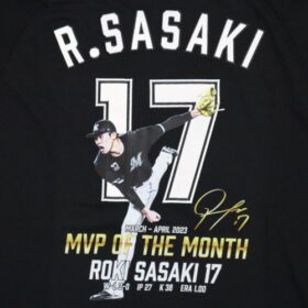 2023 Chiba Lotte Marines Replica Jersey Away R.Sasaki #17 MVP Of The Month - Image 9