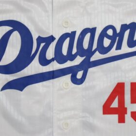 2024 Chunichi Dragons Supporters Jersey Home Ryuku #45 - Image 4