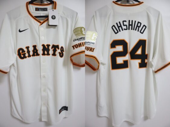 2024 Tokyo Yomiuri Giants Replica Jersey Home Ohshiro #24 with champion patch