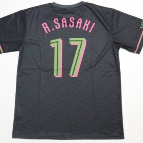 2024 Chiba Lotte Marines T-Shirt Fourth R.Sasaki #17 - Image 6