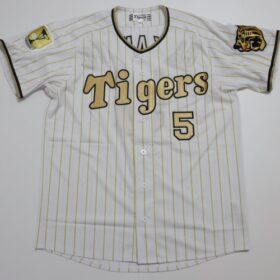 2024 Hanshin Tigers Replica Champion Jersey Chikamoto #5 - Image 3