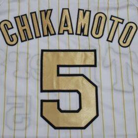 2024 Hanshin Tigers Replica Champion Jersey Chikamoto #5 - Image 9