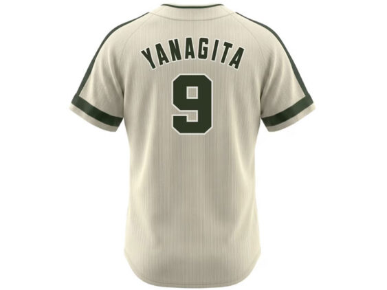 1959-1968 Nankai Hawks Remake Replica Jersey Home Yanagita #9