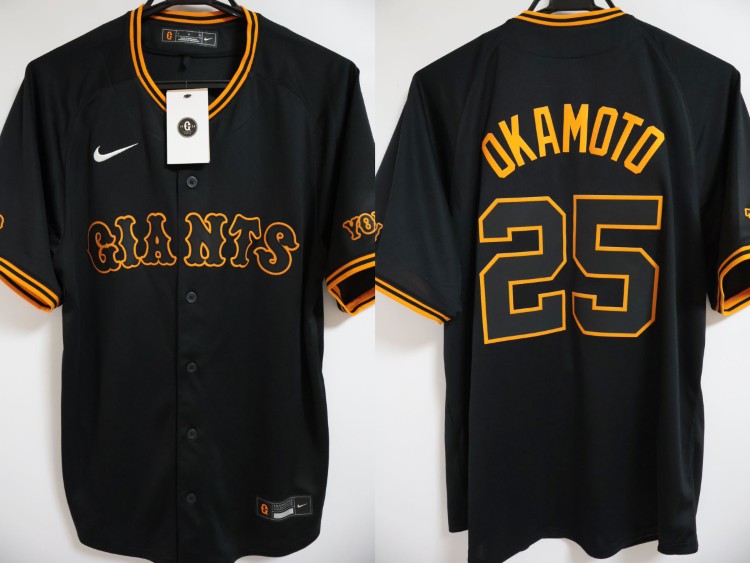 GIANTS OKAMOTO 25 ユニフォーム Mサイズ 2024-2025 Tokyo Yomiuri Giants Replica Jersey Third Okamoto #25