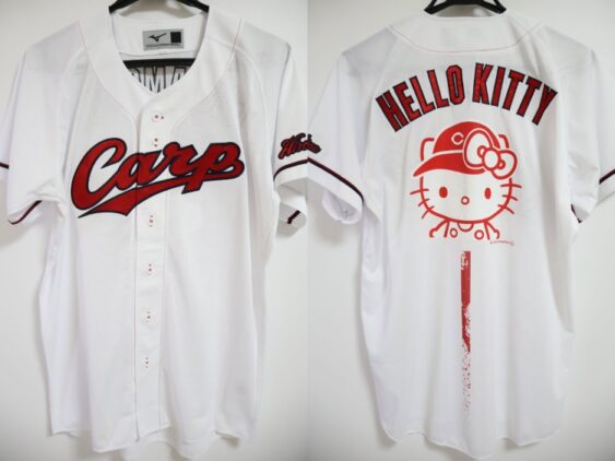 2026 Hiroshima Toyo Carp Sanrio Collaboration Replica Jersey Home Hello Kitty